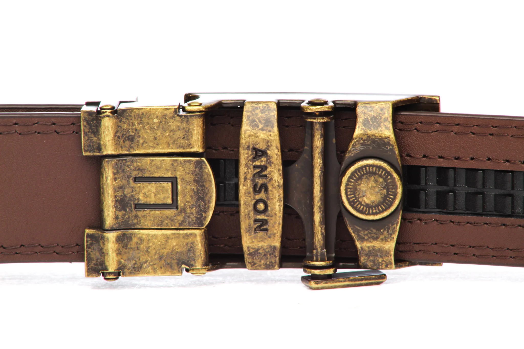 1.25" Anson Golf Buckle in Antiqued Gold - Image 2