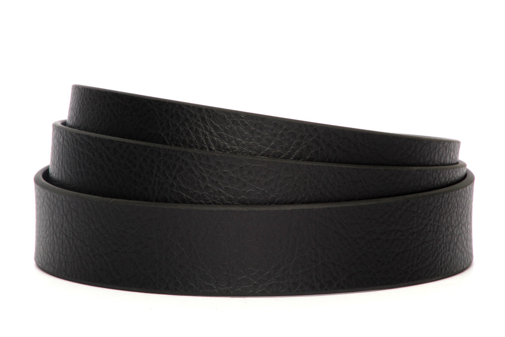 1.25" Black Anson Invincibelt in Leather Grain