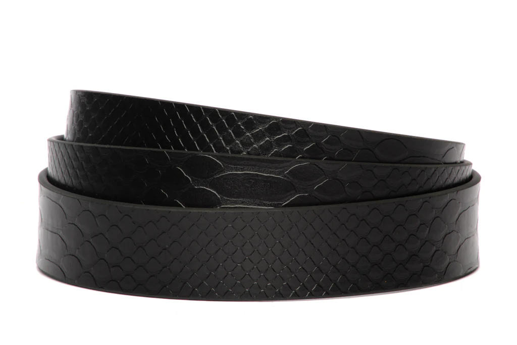 1.25" Black Anson Invincibelt in Reptile
