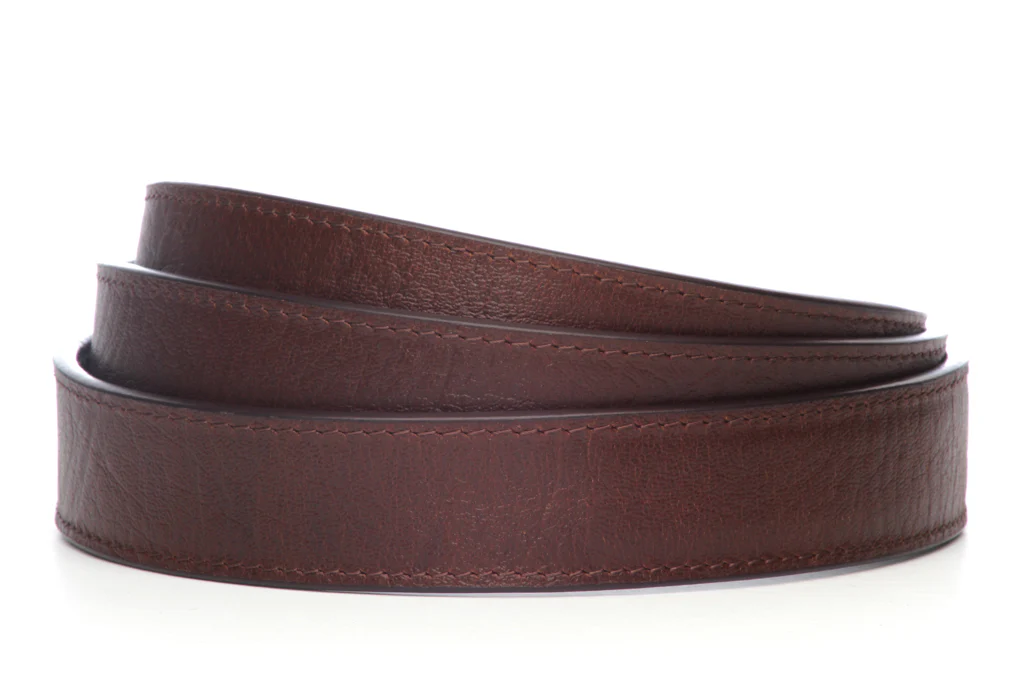 1.25" Brown Buffalo Vegetable Tanned Leather Strap