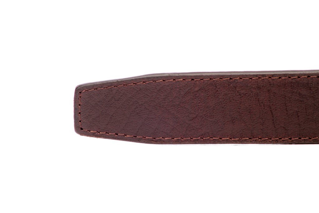 1.25" Brown Buffalo Vegetable Tanned Leather Strap - Image 2