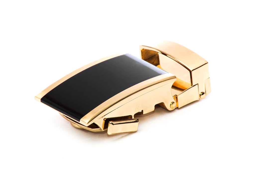 1.25" Onyx Buckle in Gold