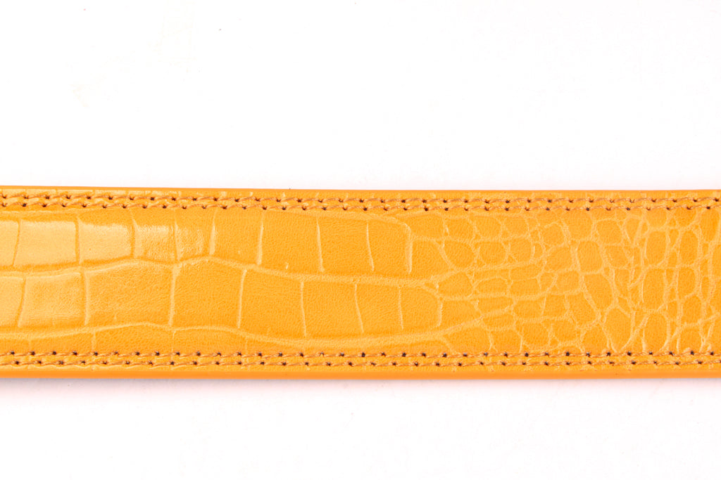 1.25" Orange Faux Gator Strap - Image 6