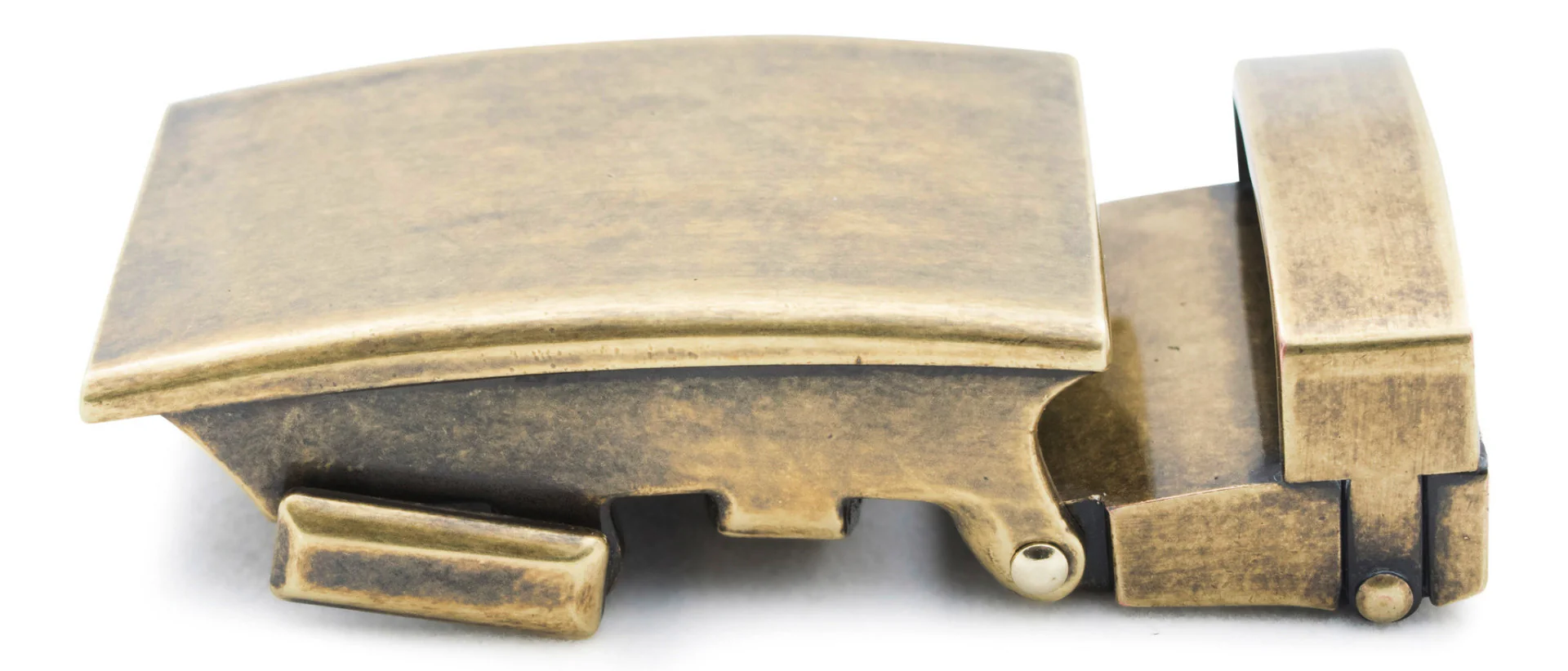 1.25" Classic Buckle in Antiqued Gold - Image 2