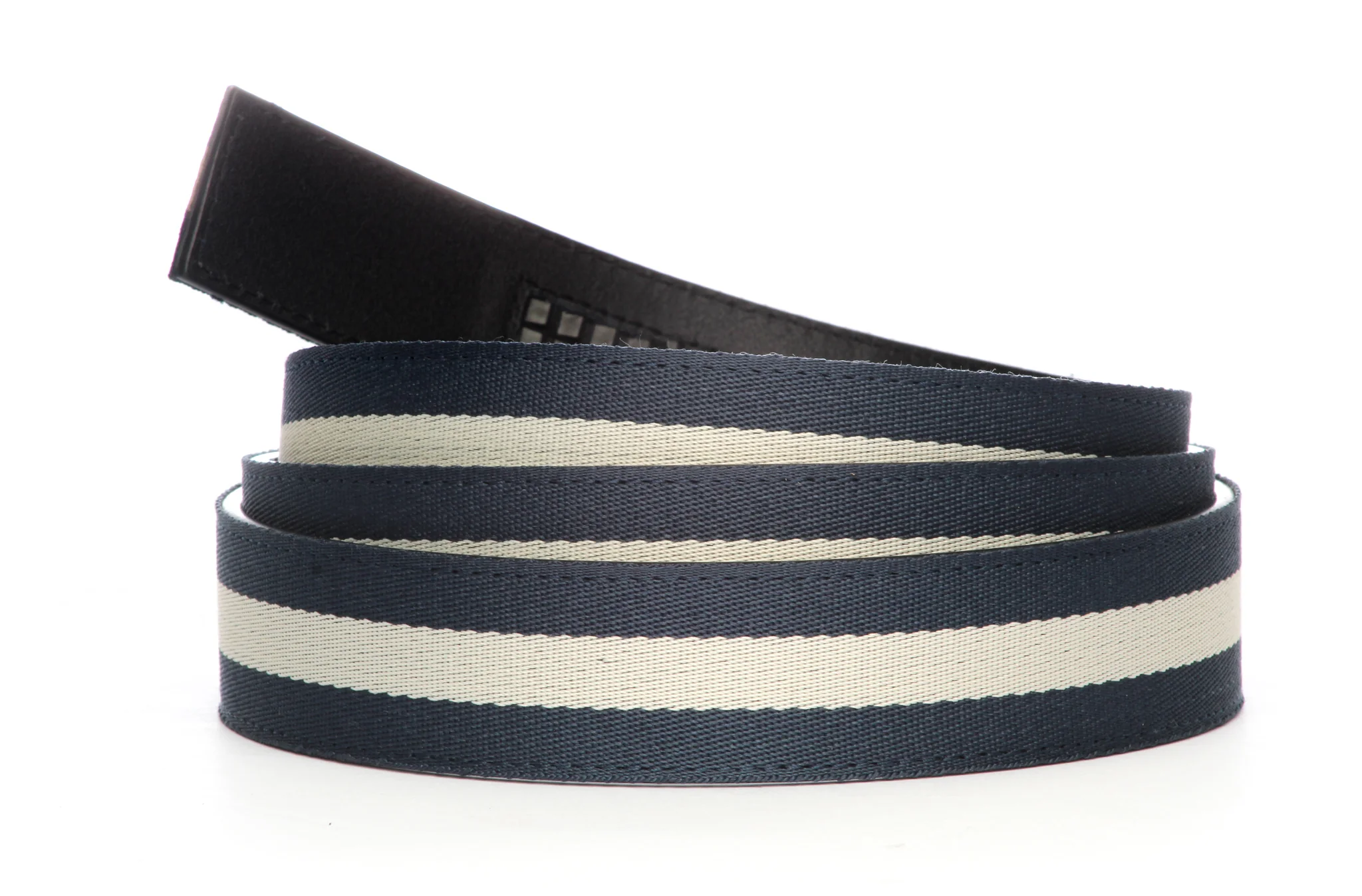 1.25" Navy-White Stripe Cloth Strap - Image 2