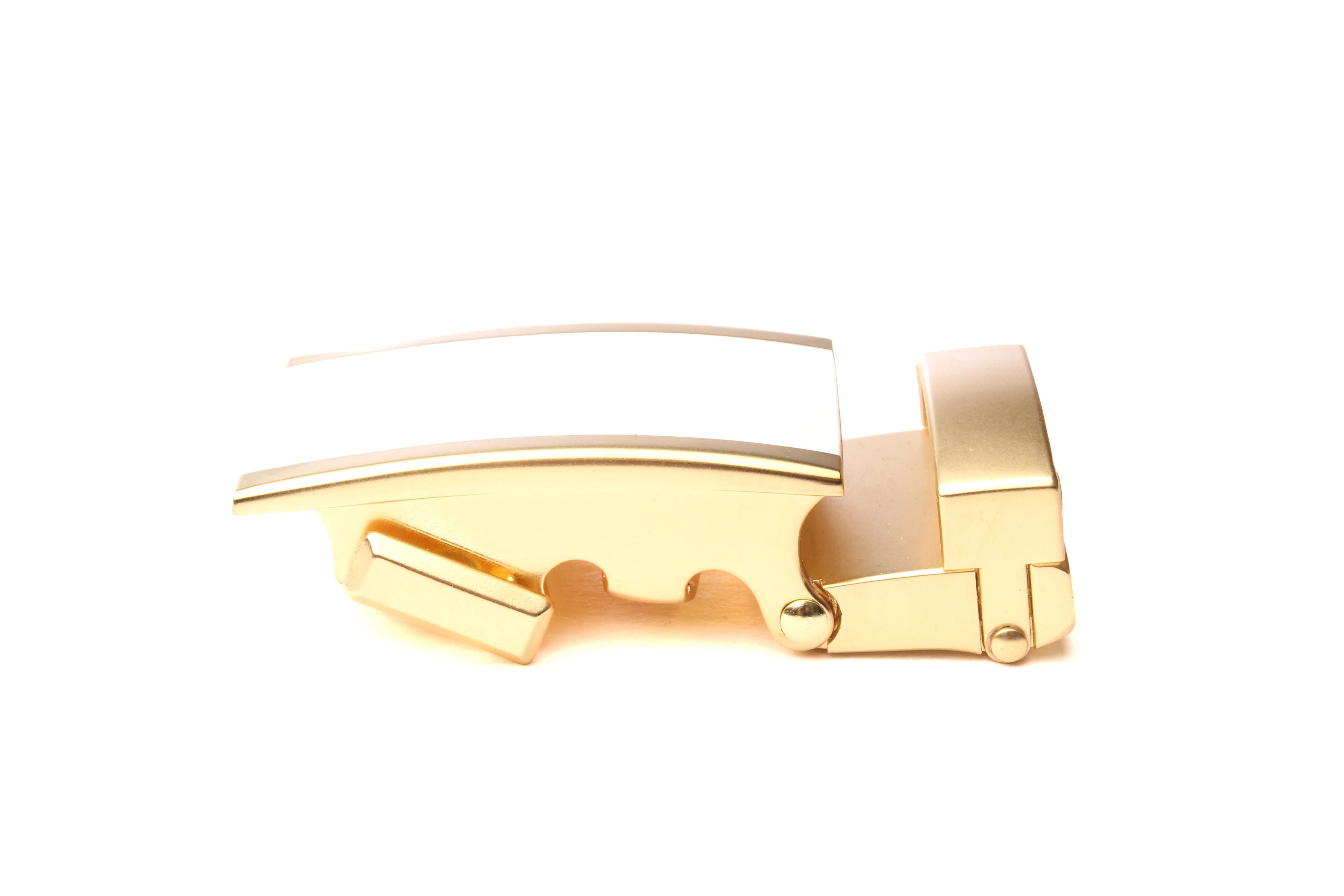 1.25" White Onyx Buckle in Gold - Image 2