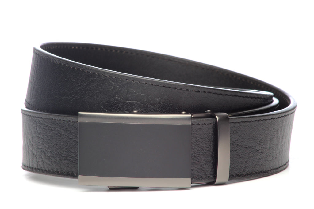 1.5" Black Buffalo Vegetable Tanned Leather w/buckle - Image 4