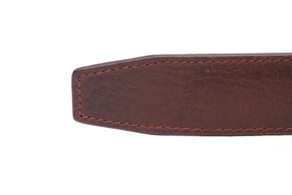 1.5" Brown Buffalo Vegetable Tanned Leather Strap - Image 2