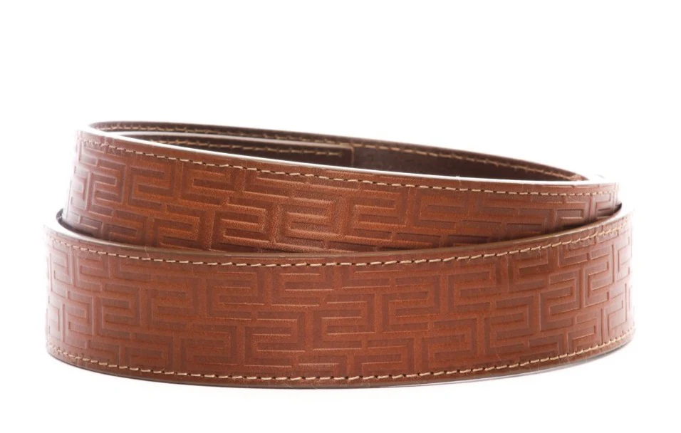1.5" Light Brown Vegetable Tanned Leather - Signature Strap
