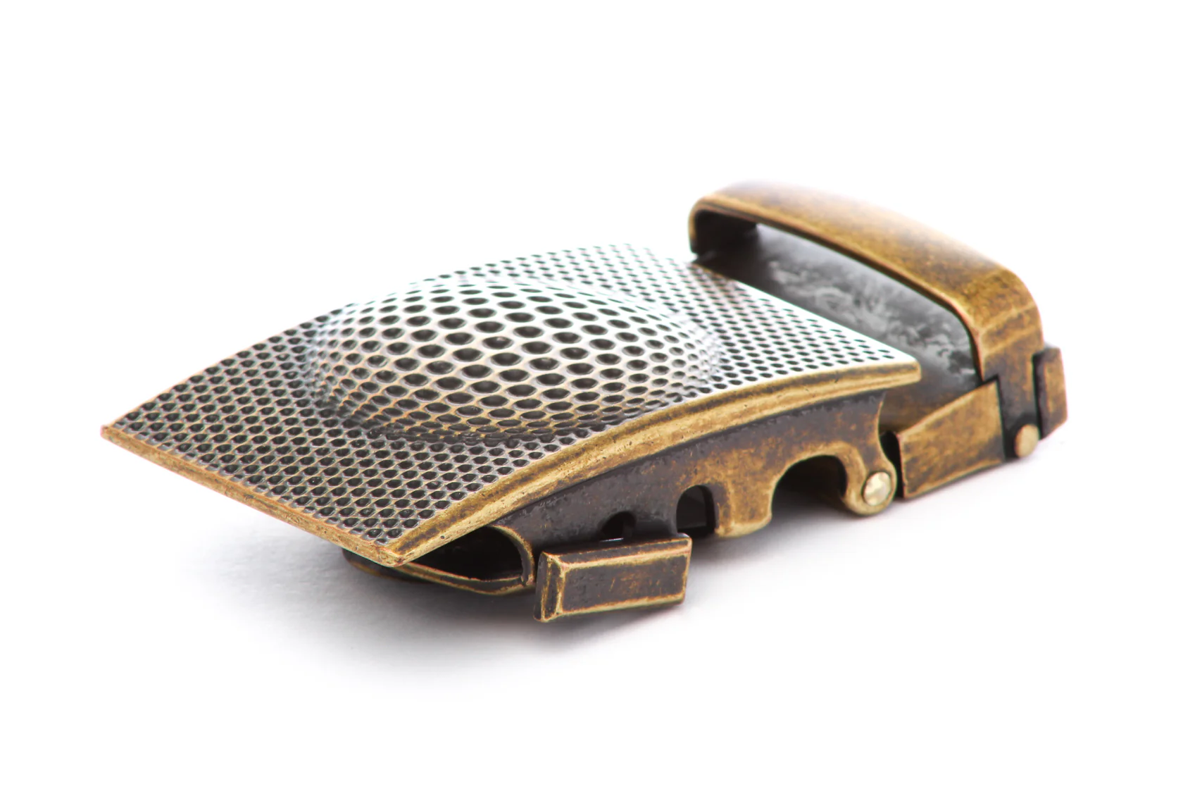 1.5" Anson Golf Buckle in Antiqued Gold