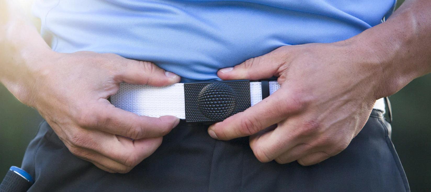 1.5" Anson Golf Buckle in Black - Image 2