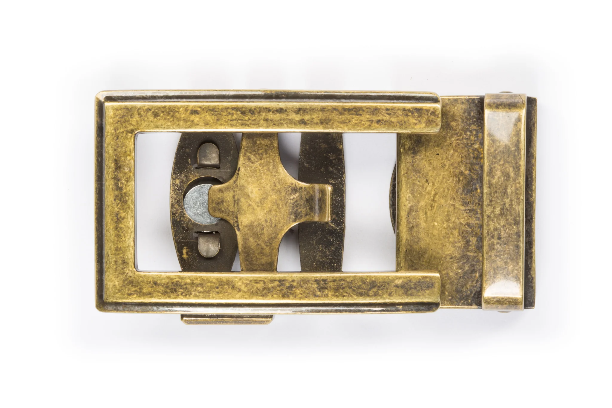 1.5" Traditional Buckle in Antiqued Gold - Image 2