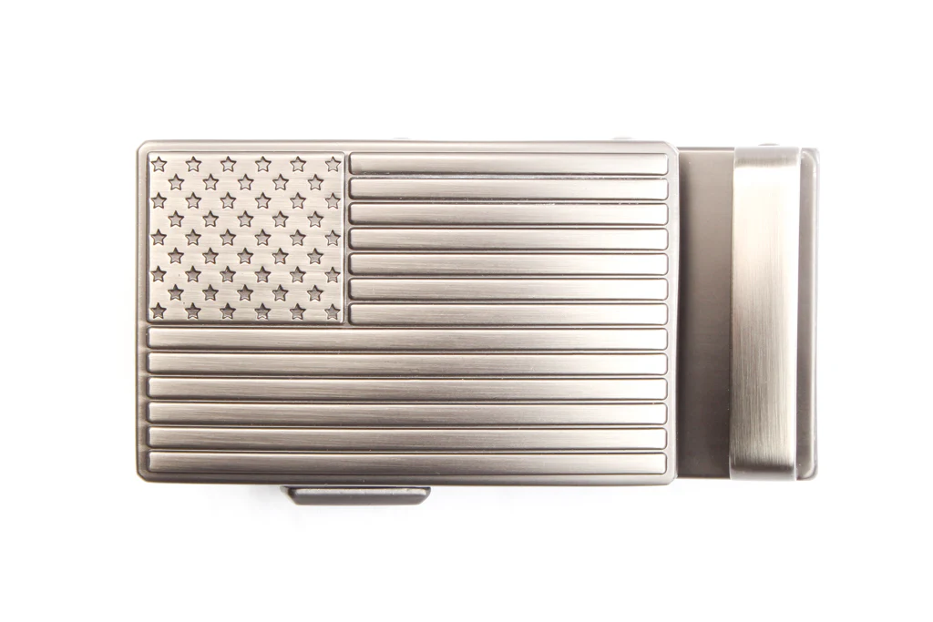 1.5" USA Flag Buckle in Gunmetal - Image 7