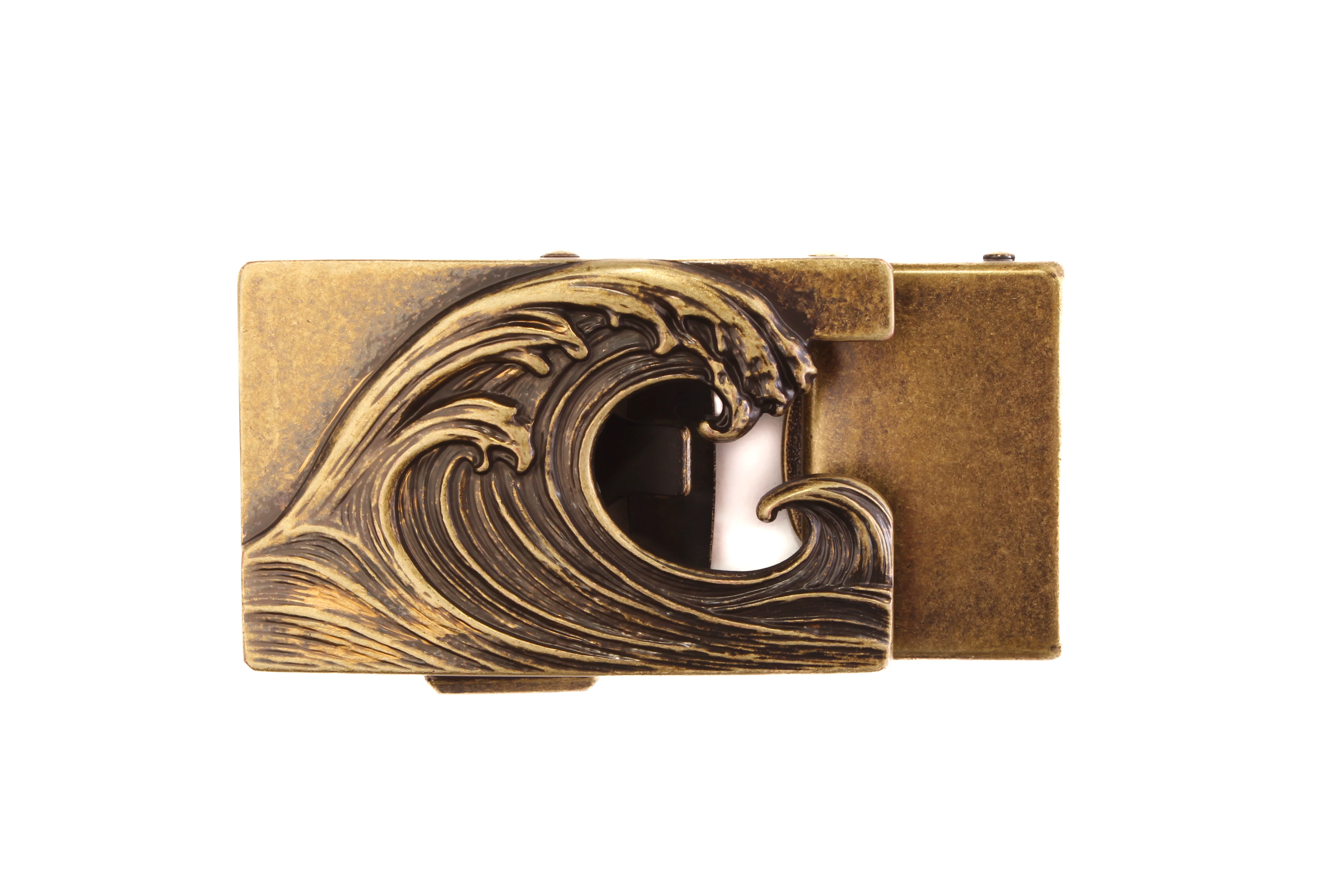 1.5" Wave in Antiqued Gold - Image 2