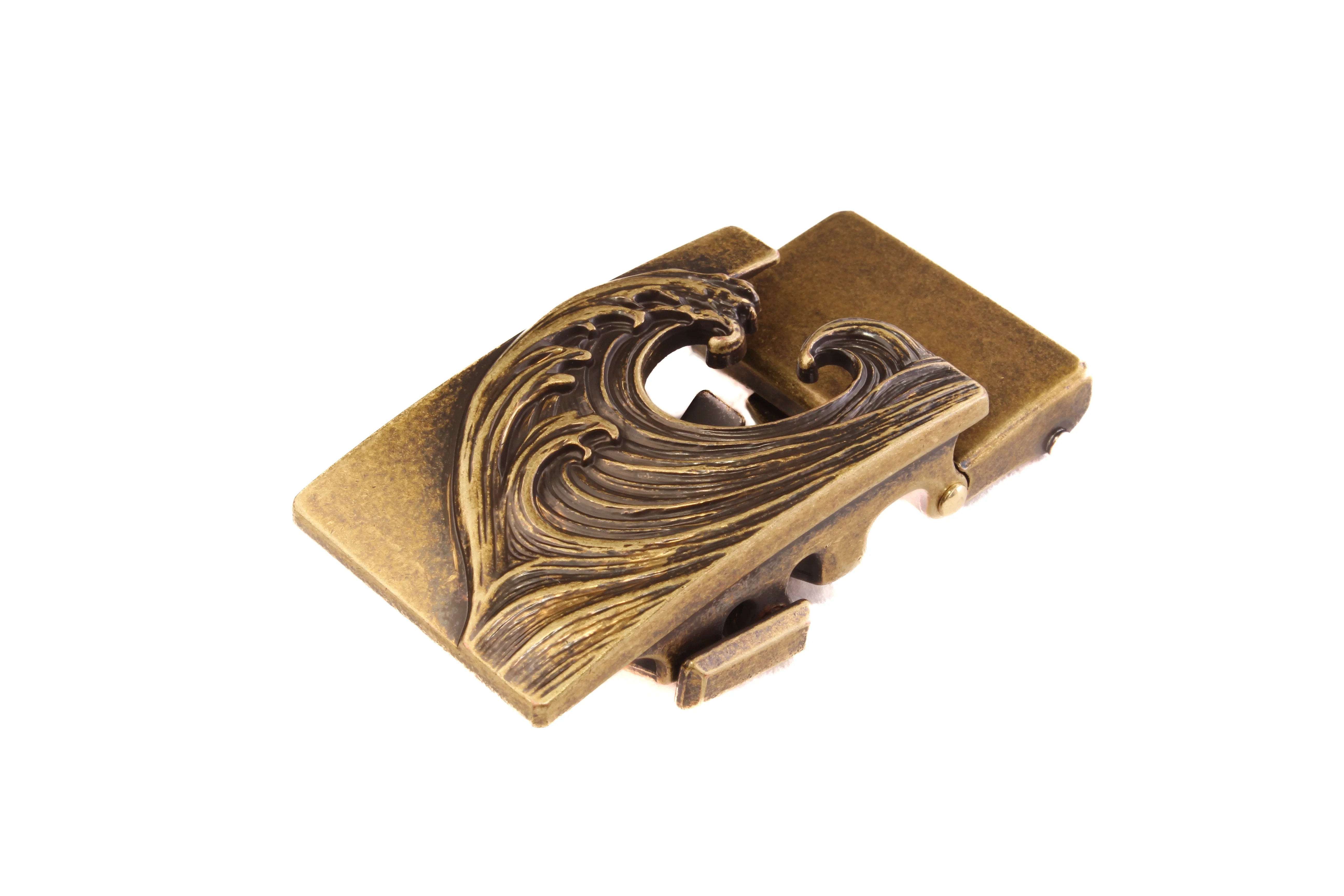 1.5" Wave in Antiqued Gold - Image 3