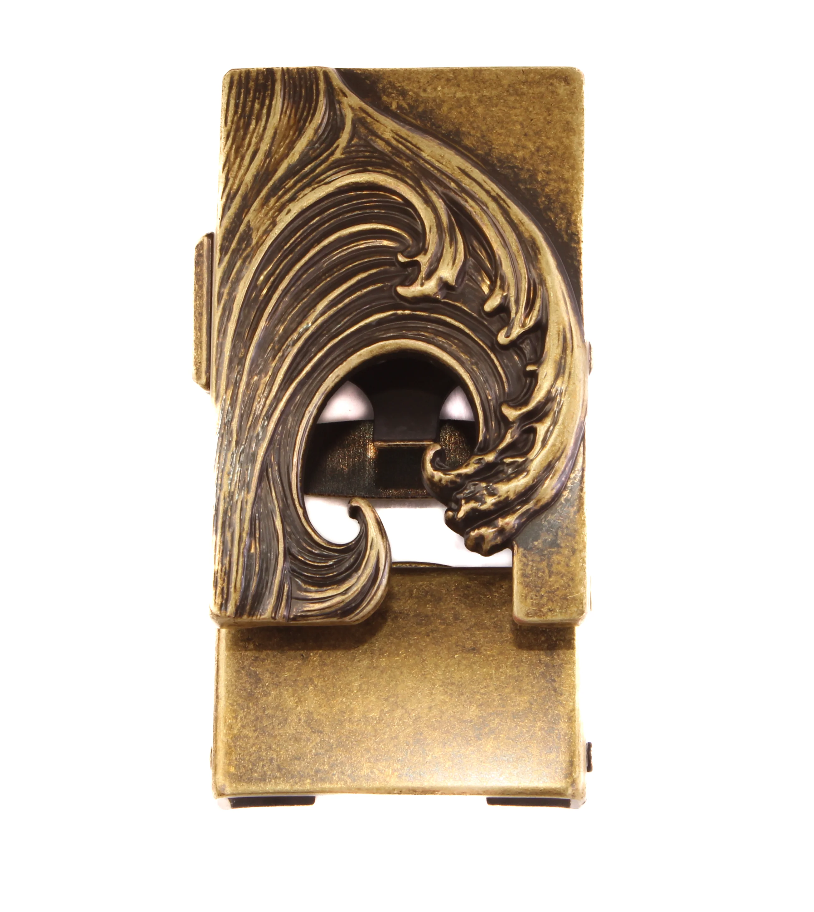 1.5" Wave in Antiqued Gold - Image 5