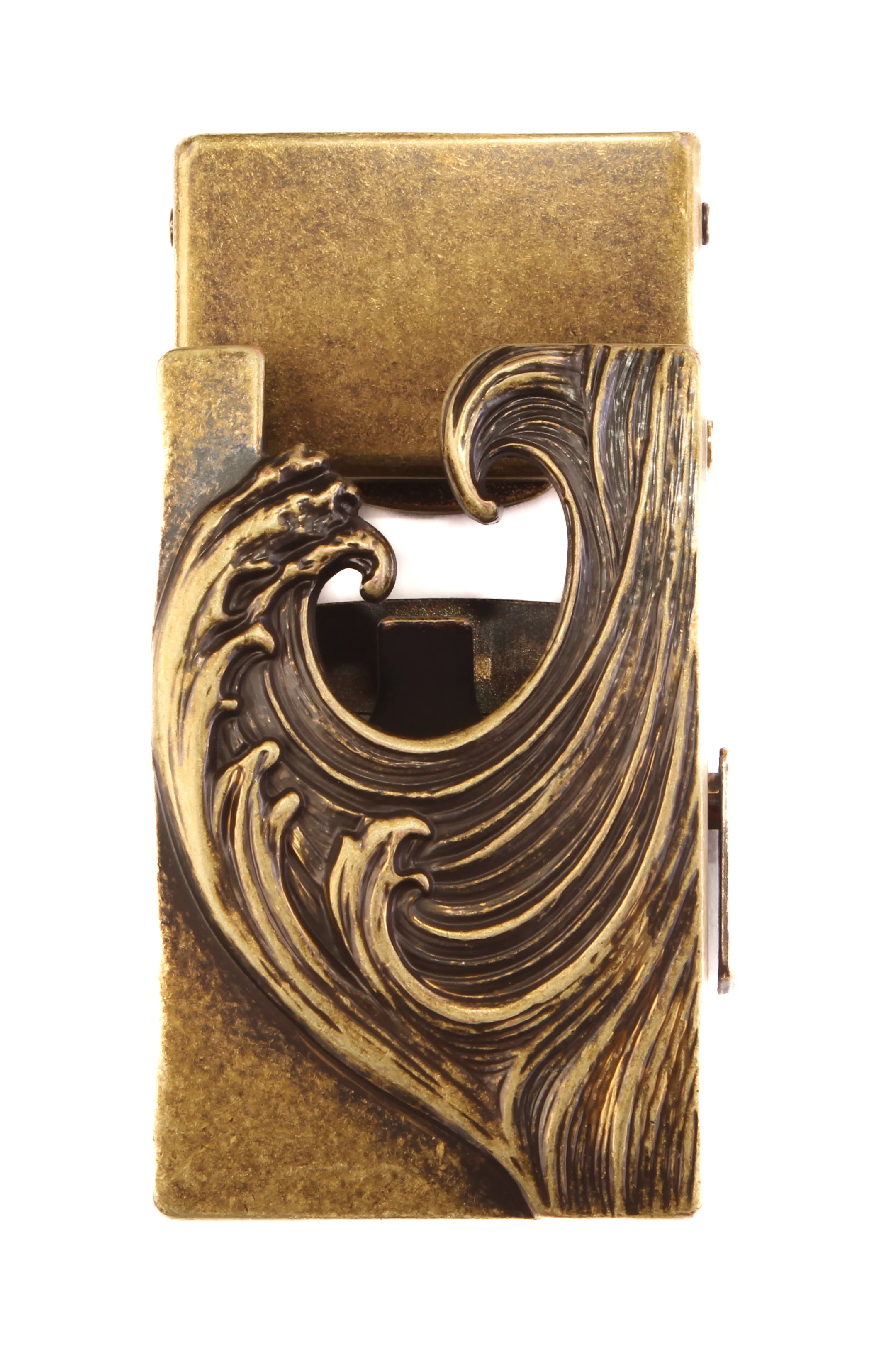 1.5" Wave in Antiqued Gold - Image 6