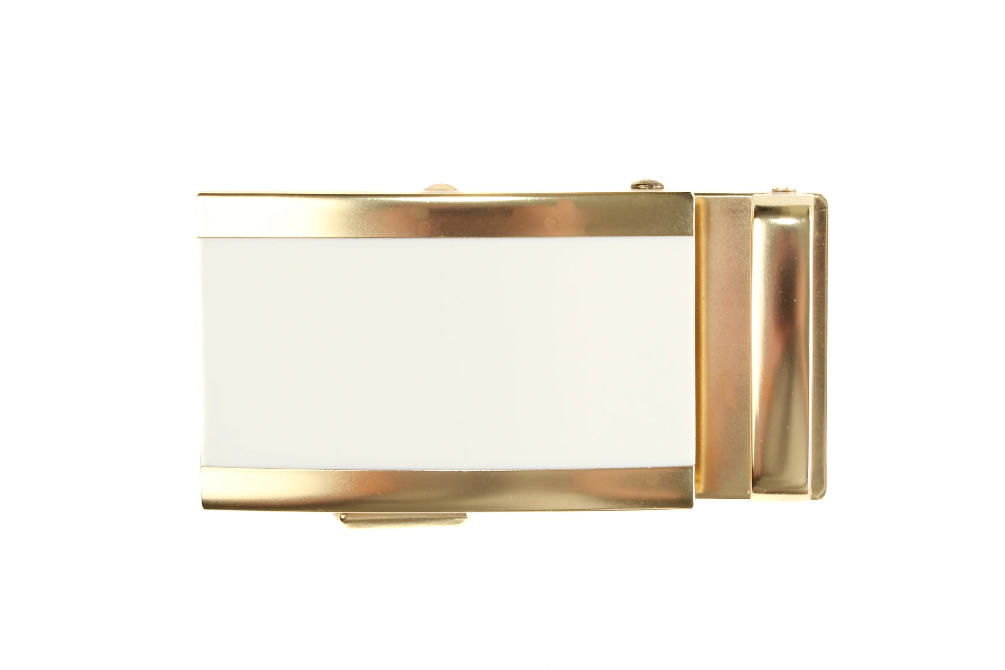 1.5" White Onyx Buckle in Gold - Image 2